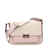 Beige Fabric Crossbody Bag